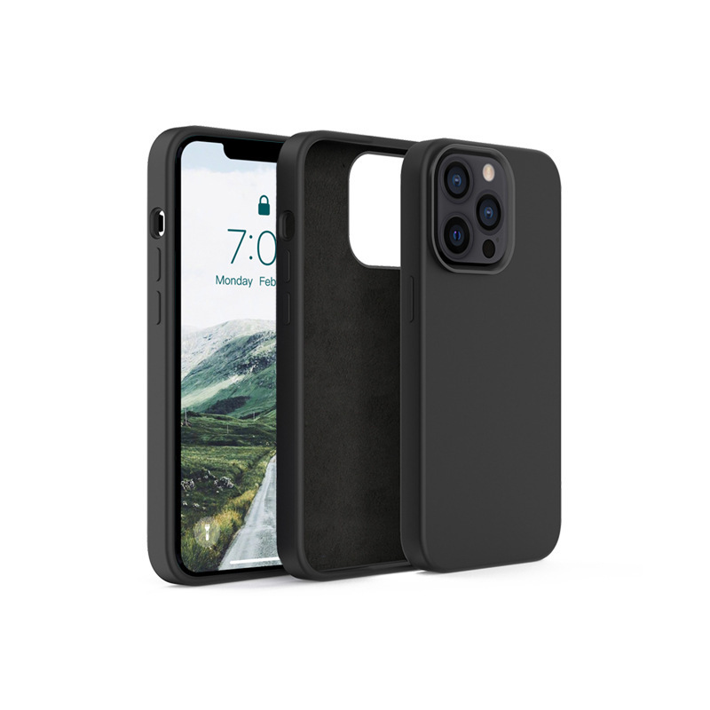 蘋(píng)果新款13硅膠液態(tài)手機(jī)殼，加厚款液態(tài)硅膠手機(jī)套定制